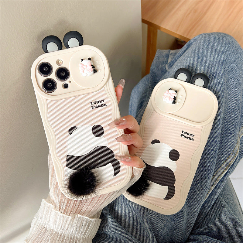 Coque Panda Peluche _ Iphone séries 11 à 15 La Coqueria