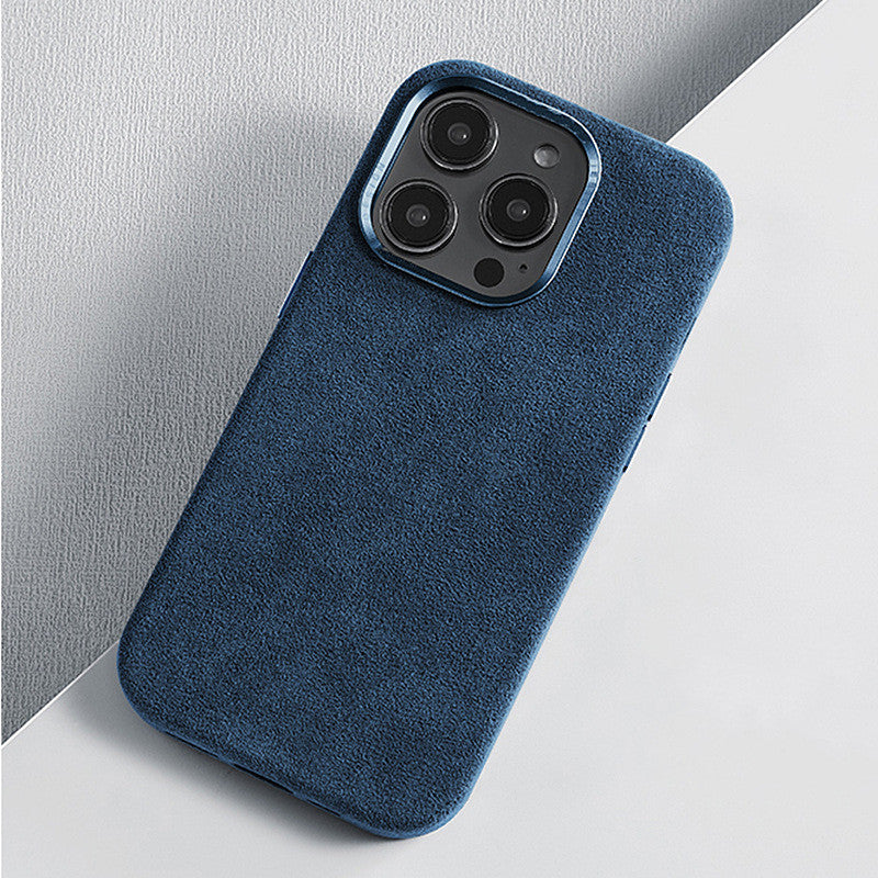 Coque Alcantara, Protection Luxe et Toucher Suède pour iPhone La Coqueria