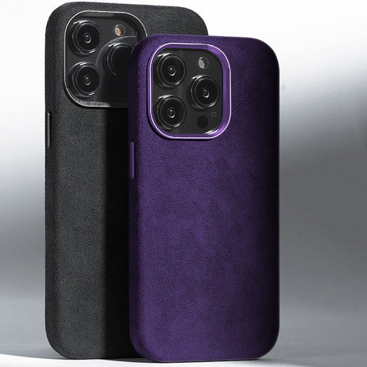 Coque Alcantara, Protection Luxe et Toucher Suède pour iPhone La Coqueria