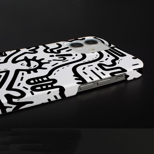 Coque Design Abstrait Style Pop Art pour iPhone 11 à 15 La Coqueria