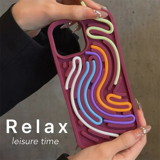 Coque iPhone – Le labyrinthe Chromatique La Coqueria