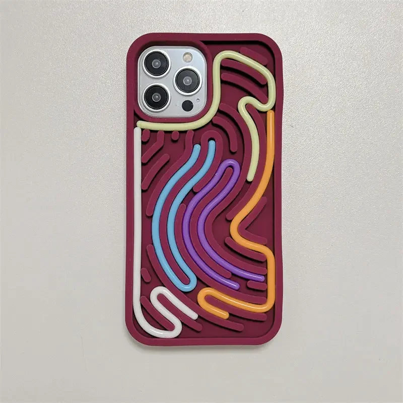 Coque iPhone – Le labyrinthe Chromatique La Coqueria