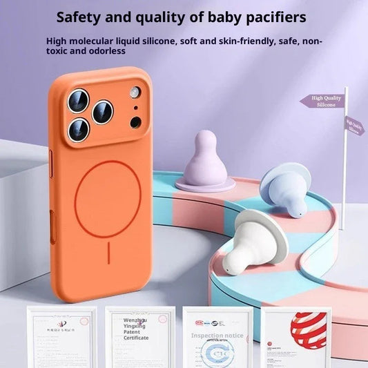 Coque Magnétique Silicone Liquide – MagSafe pour iPhone 17 La Coqueria