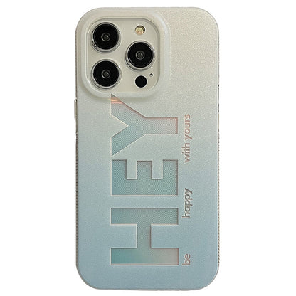 Coque “HEY” Dégradé Pastel pour Inspiration Positive - iPhone séries  La Coqueria