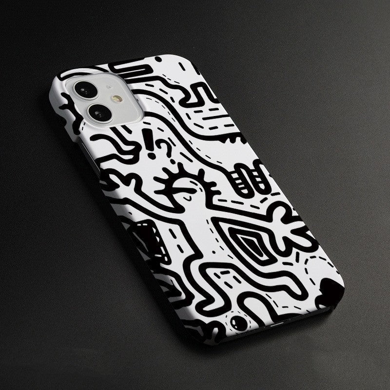 Coque Design Abstrait Style Pop Art pour iPhone 11 à 15  La Coqueria