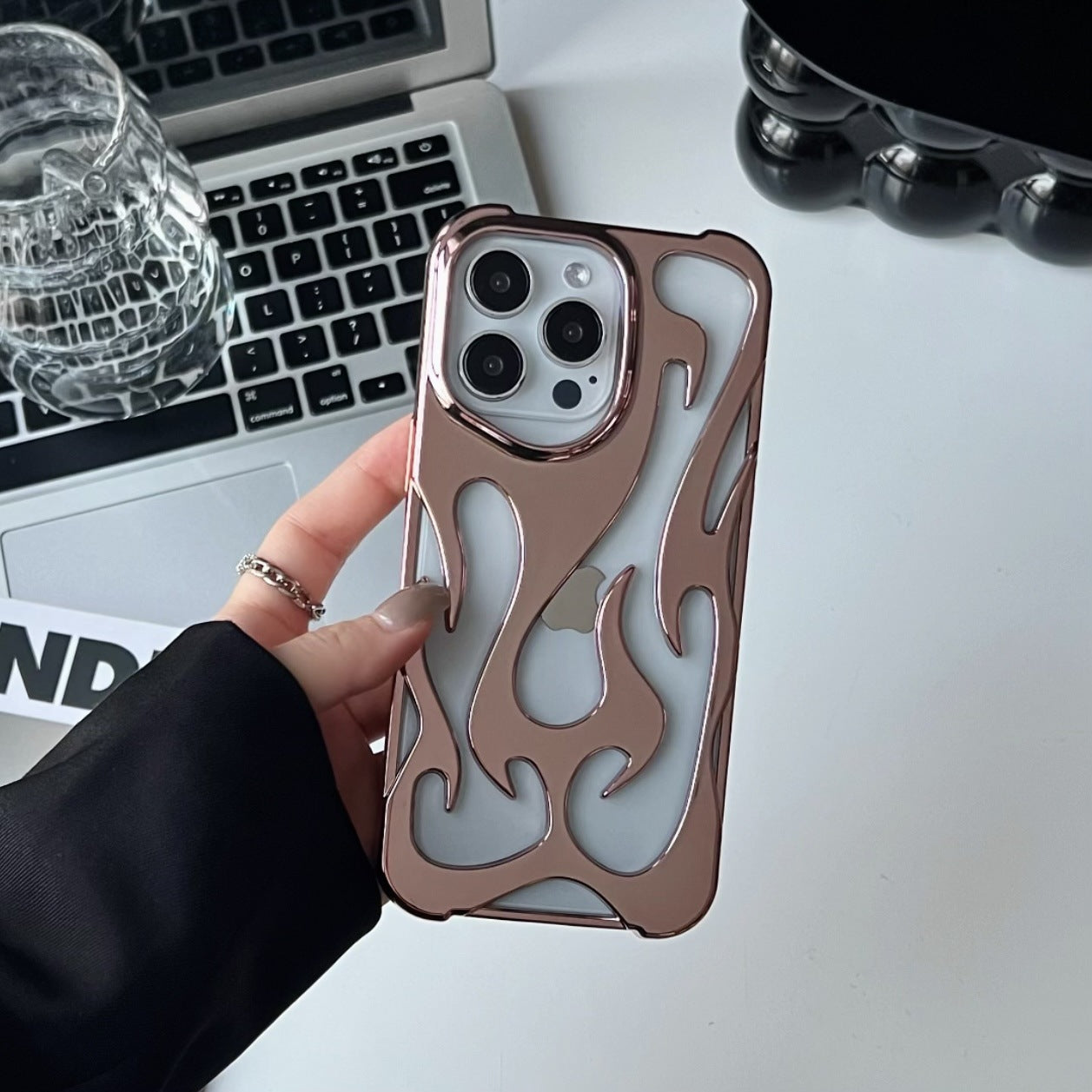 Coque Flamme métallique pour Iphone