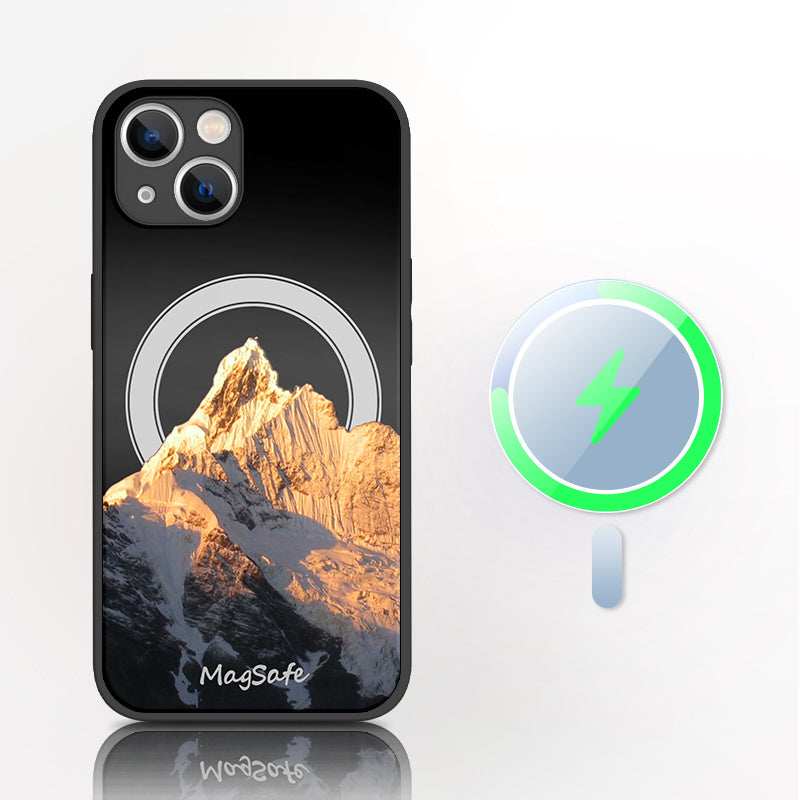 L’Empreinte Boréale des montagnes – Coque iPhone séries 12 à 15  La Coqueria