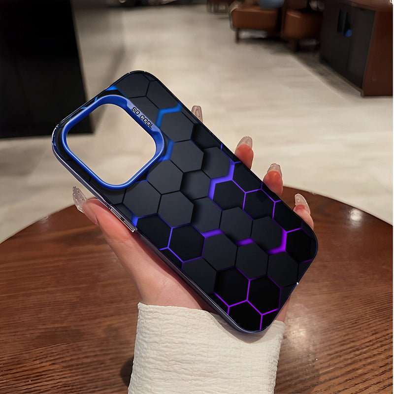 Coque HexaGlow finition mate - Iphone séries 11 à 15  La Coqueria