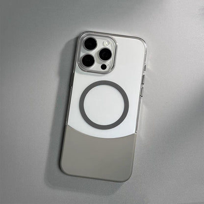 Coque Bicolore Transparente – Protection Élégante pour iPhone séries  La Coqueria