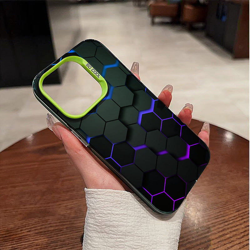 Coque HexaGlow finition mate - Iphone séries 11 à 15  La Coqueria