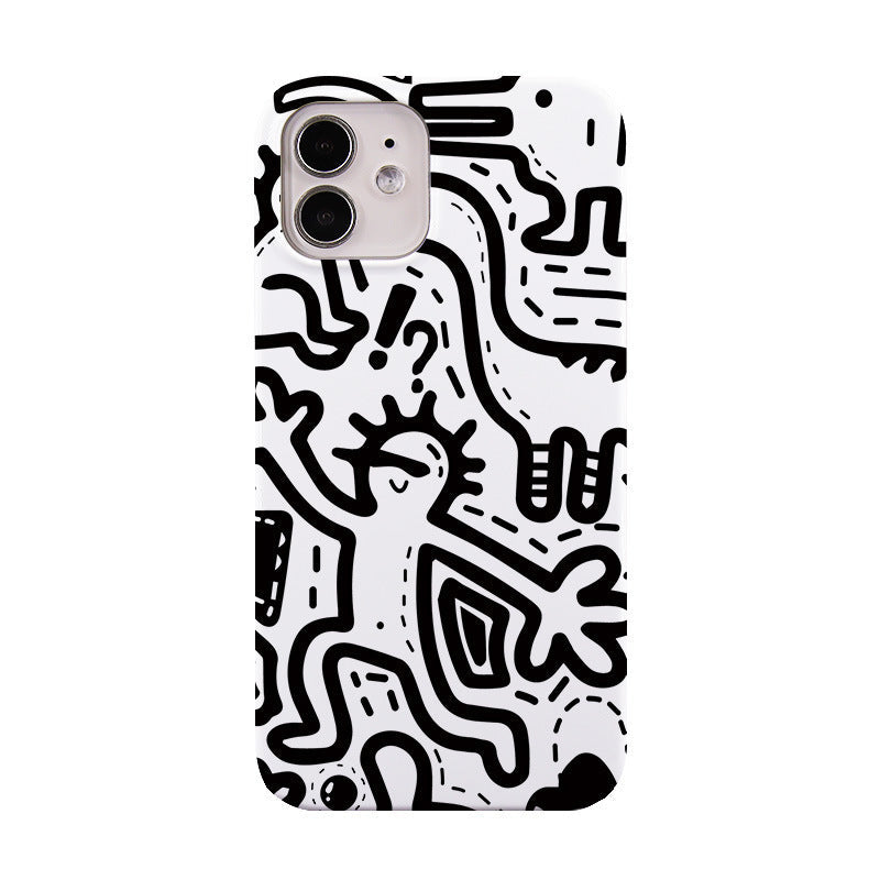 Coque Design Abstrait Style Pop Art pour iPhone 11 à 15  La Coqueria