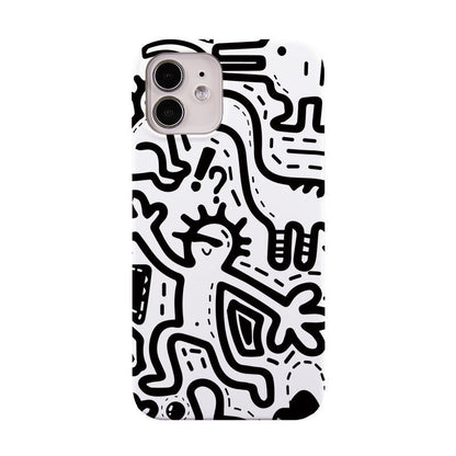 Coque Design Abstrait Style Pop Art pour iPhone 11 à 15  La Coqueria