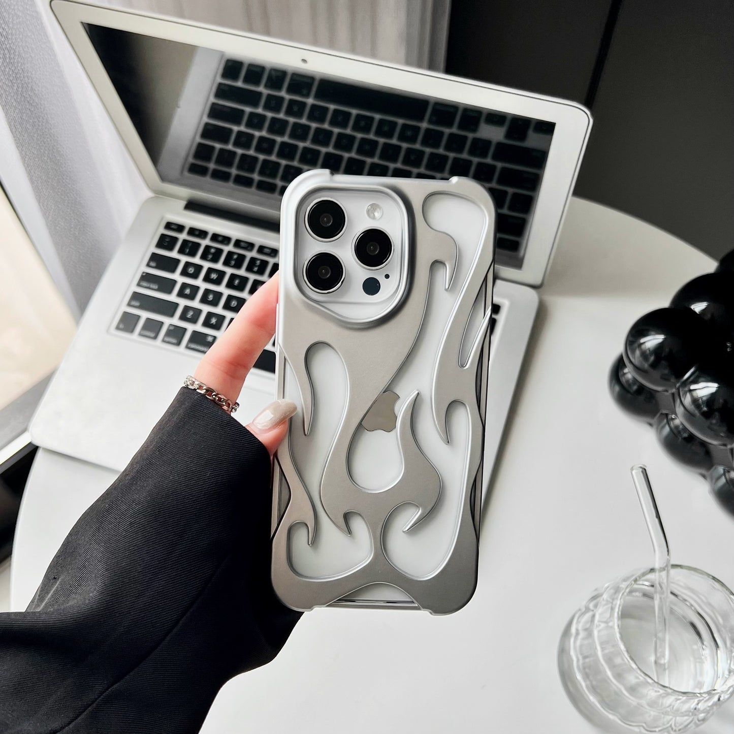 Coque Flamme métallique pour Iphone