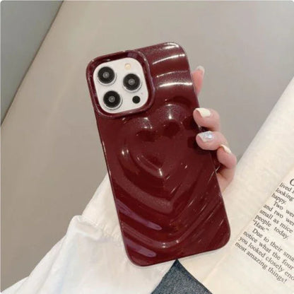 Coque Ondes d'amour  – Design Romantique pour iPhone 16  La Coqueria