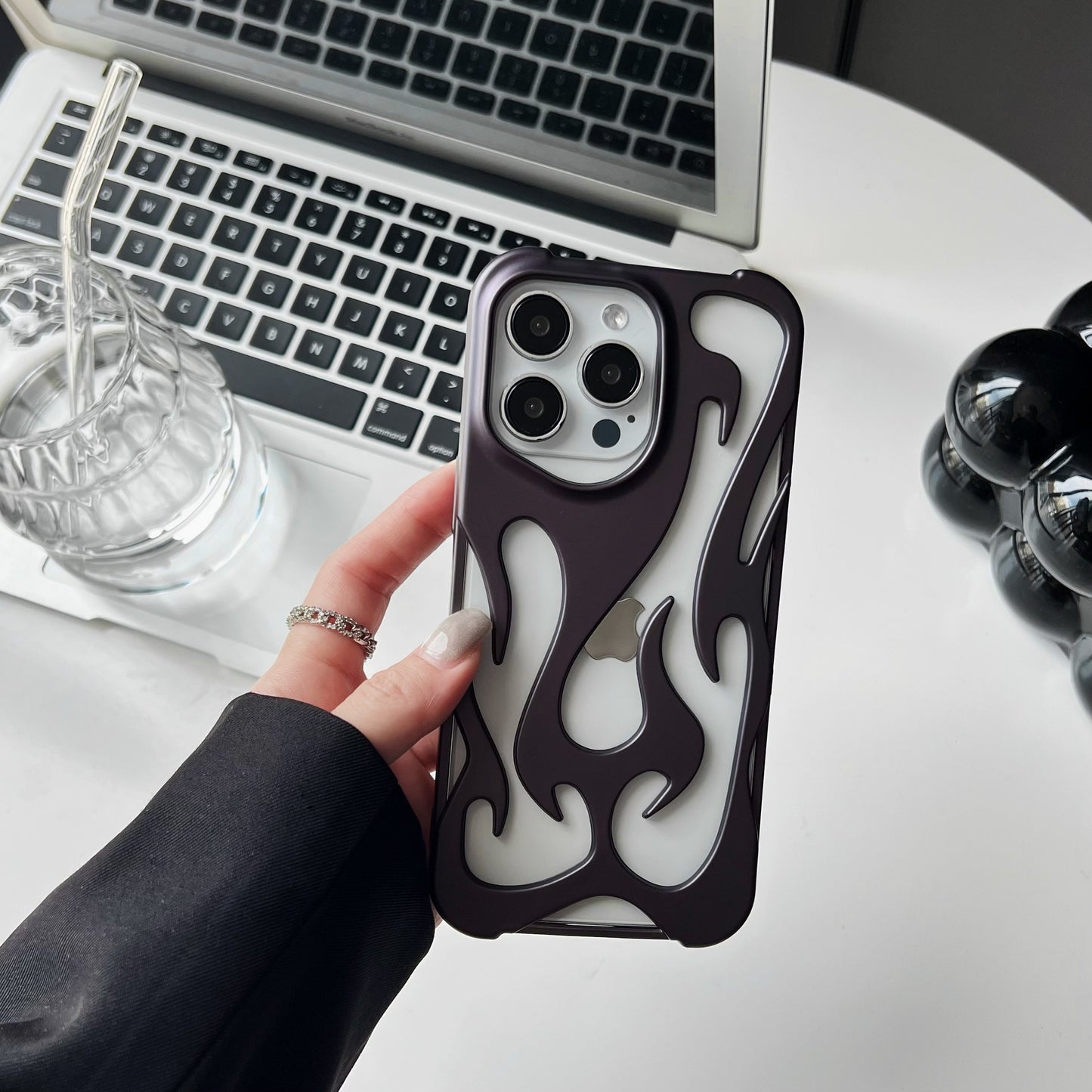 Coque Flamme métallique pour Iphone