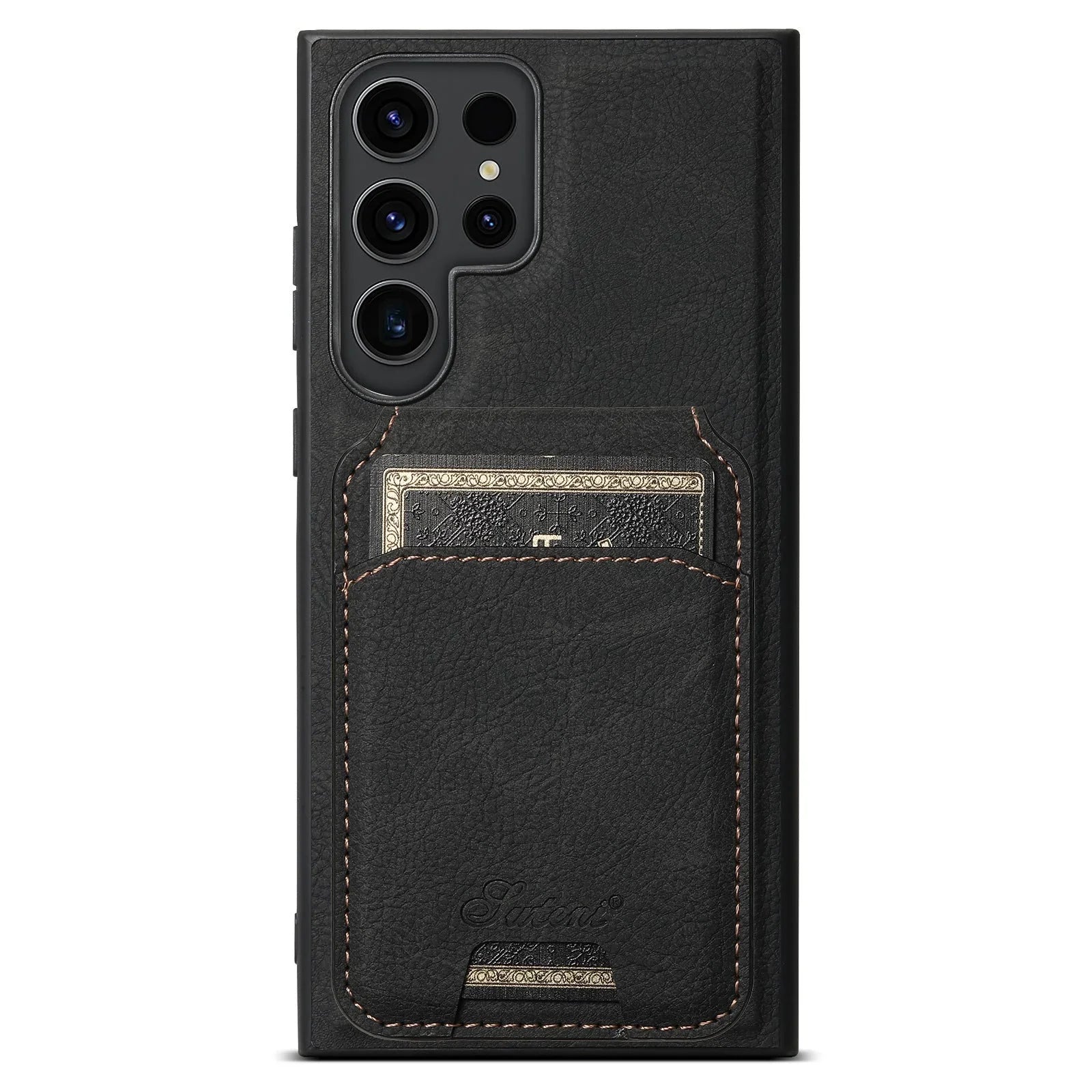 Coque en Cuir Vintage avec Porte-Carte – Étui Élégant pour Samsung S séries  La Coqueria