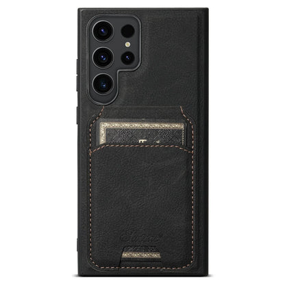Coque en Cuir Vintage avec Porte-Carte – Étui Élégant pour Samsung S séries  La Coqueria