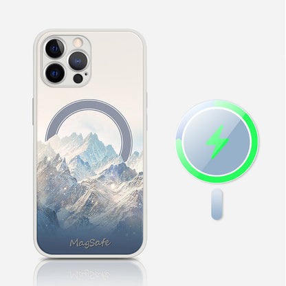 L’Empreinte Boréale des montagnes – Coque iPhone séries 12 à 15  La Coqueria