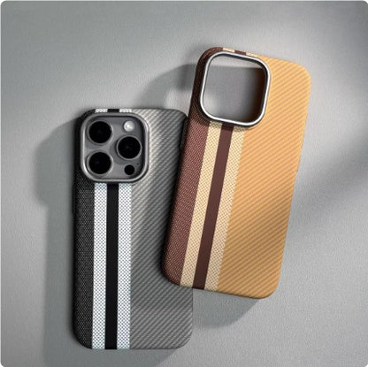 Magnetic Carbon Fiber Pattern Drop-resistant Mobile Phone Protective Case
