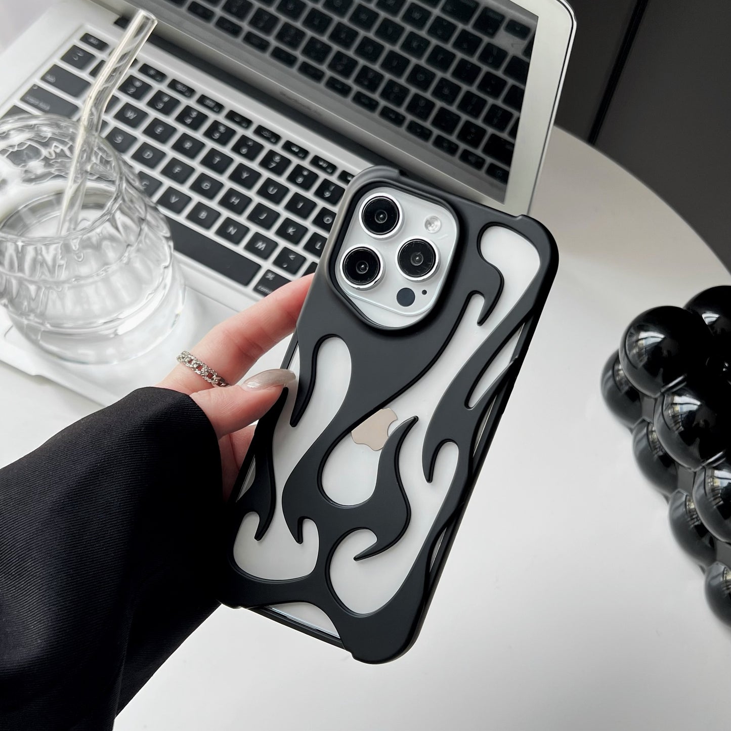 Coque Flamme métallique pour Iphone