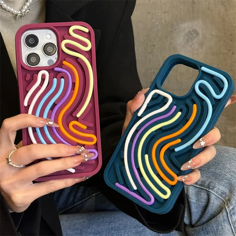 Coque iPhone – Le labyrinthe Chromatique  La Coqueria