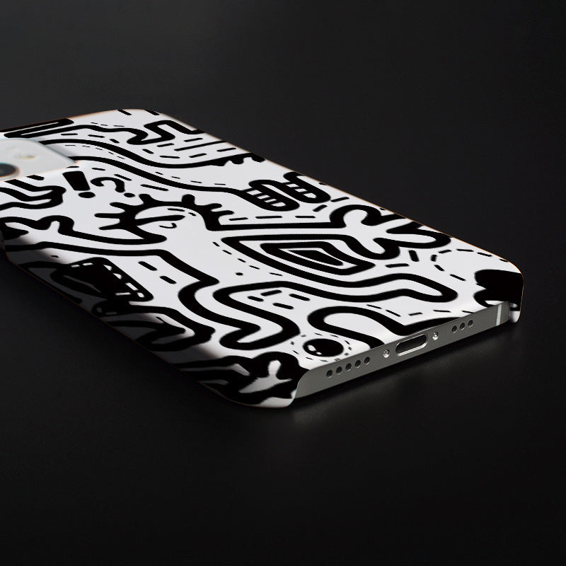 Coque Design Abstrait Style Pop Art pour iPhone 11 à 15  La Coqueria