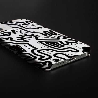 Coque Design Abstrait Style Pop Art pour iPhone 11 à 15  La Coqueria