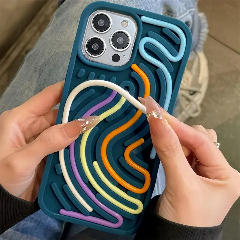 Coque iPhone – Le labyrinthe Chromatique  La Coqueria