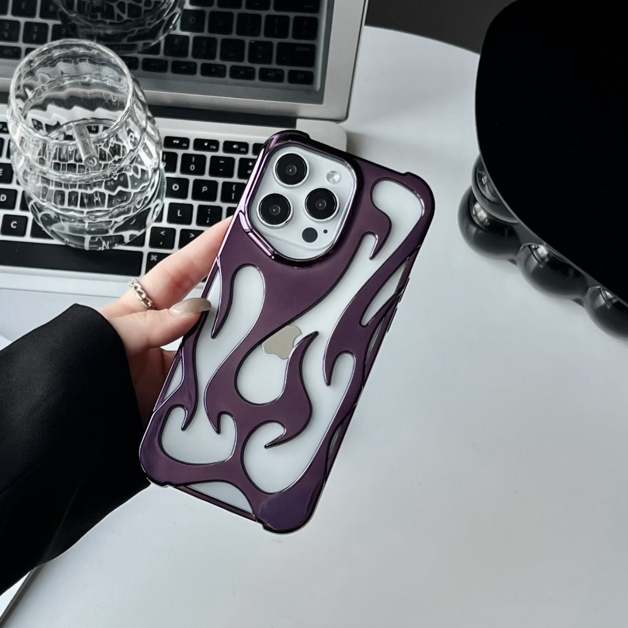 Coque Flamme métallique pour Iphone