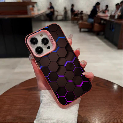 Coque HexaGlow finition mate - Iphone séries 11 à 15  La Coqueria