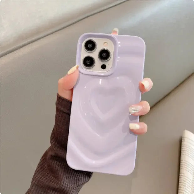 Coque Ondes d'amour  – Design Romantique pour iPhone 16  La Coqueria