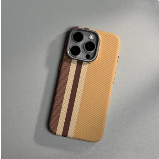 Magnetic Carbon Fiber Pattern Drop-resistant Mobile Phone Protective Case
