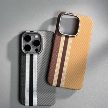 Magnetic Carbon Fiber Pattern Drop-resistant Mobile Phone Protective Case