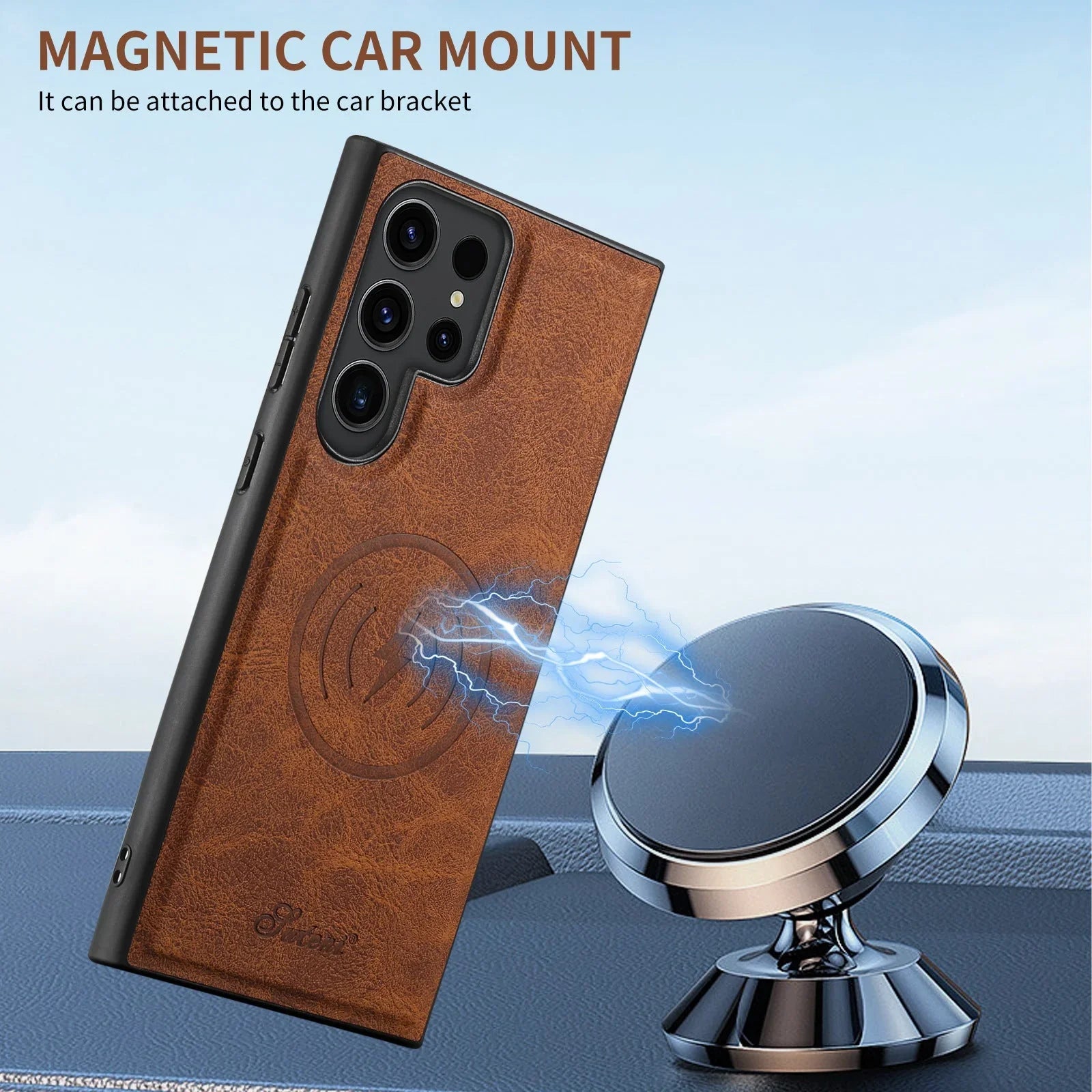 Coque en Cuir Vintage avec Porte-Carte – Étui Élégant pour Samsung S séries  La Coqueria