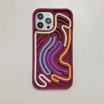 Coque iPhone – Le labyrinthe Chromatique  La Coqueria