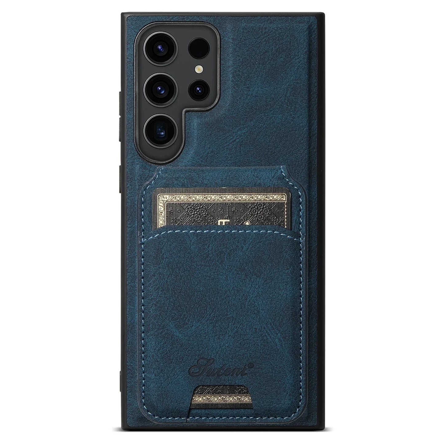 Coque en Cuir Vintage avec Porte-Carte – Étui Élégant pour Samsung S séries  La Coqueria