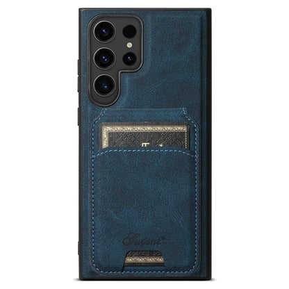 Coque en Cuir Vintage avec Porte-Carte – Étui Élégant pour Samsung S séries  La Coqueria