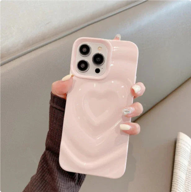 Coque Ondes d'amour  – Design Romantique pour iPhone 16  La Coqueria