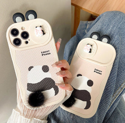 Coque Panda Peluche _ Iphone séries 11 à 15  La Coqueria