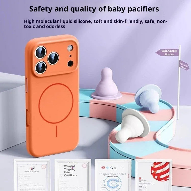 Coque Magnétique Silicone Liquide – MagSafe pour iPhone 17  La Coqueria